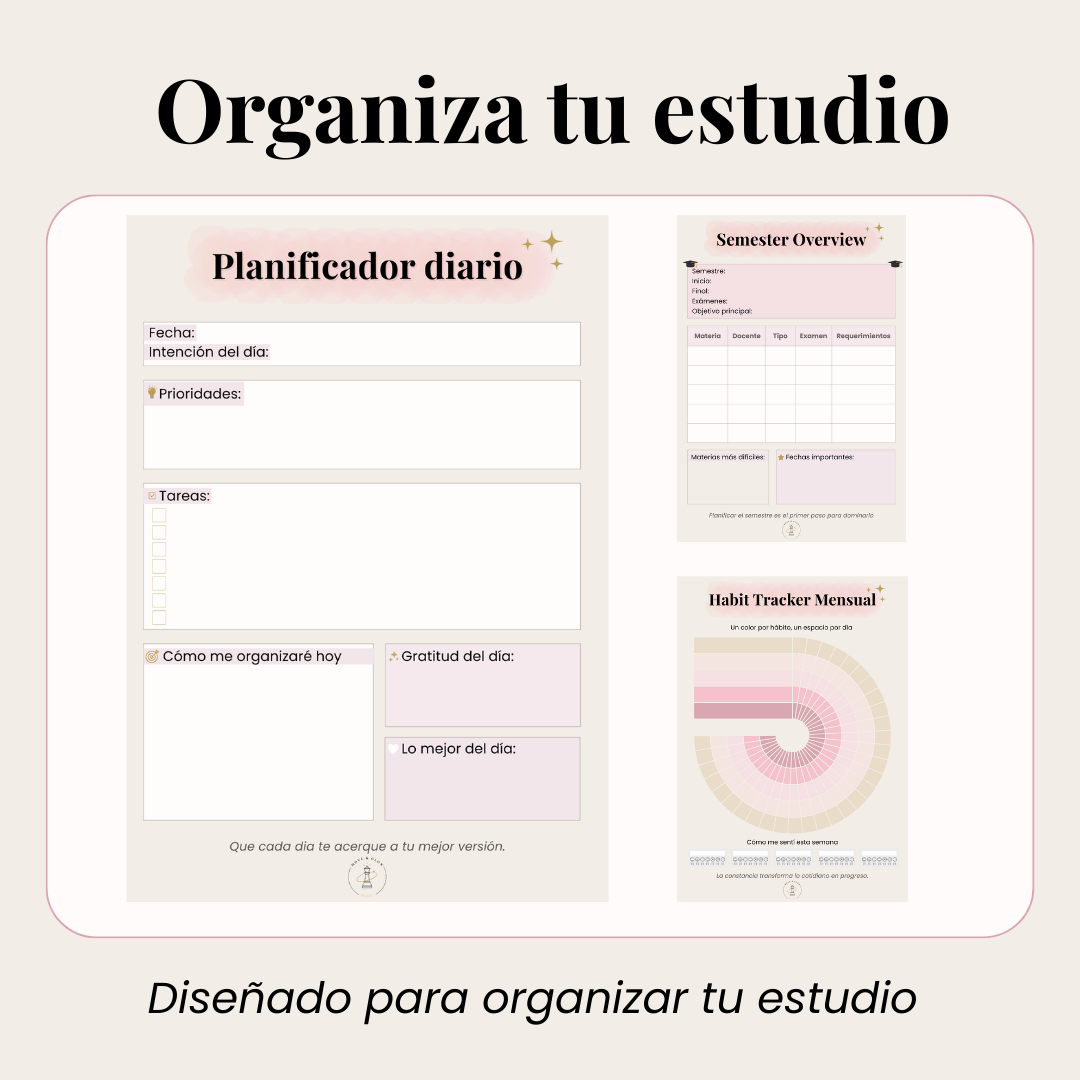 Glow Study Planner | Planner digital para estudiantes